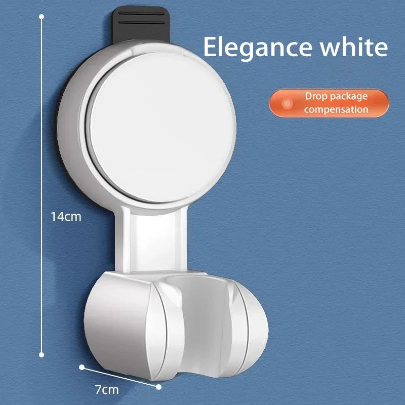Bath Shower Holder Support Mural Douche Suction Cup Adjustable Handheld Wall Mounted Large Shower Head Supports Relocatable - Daisan Mart