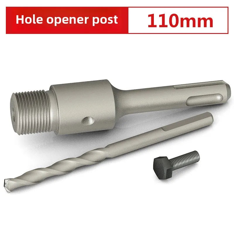 Wall hole opener drill bit impact drill set for drilling brick walls, air conditioning, concrete, and expanding water pipes.