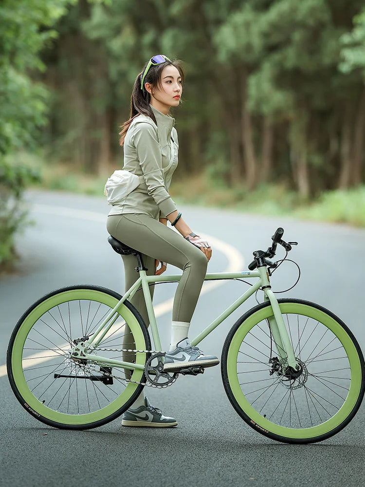 700C*28C curved road bicycle breaking wind aluminum alloy frame women's Road Racing Bike retro 27/30 speed student bicicleta - Daisan Mart