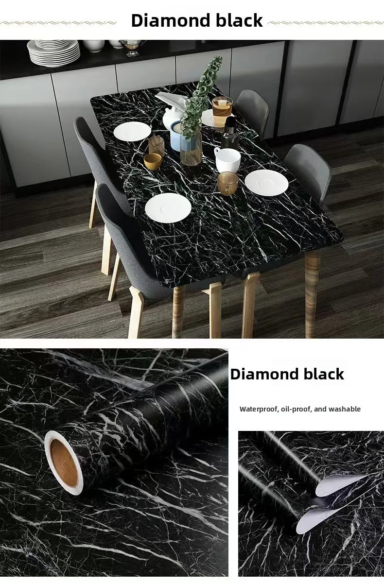 Decal Đá Cẩm Thạch Chống Thấm Dán Tủ Bếp 50cm