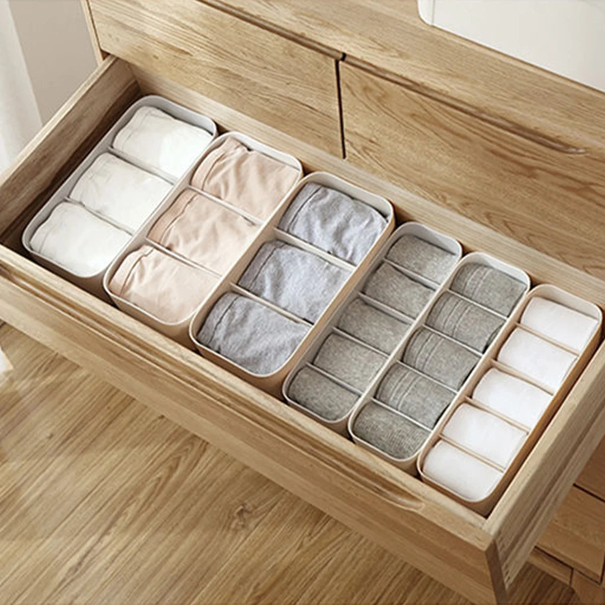 Multi-function Plastic Drawer Socks and Clothes Storage Box