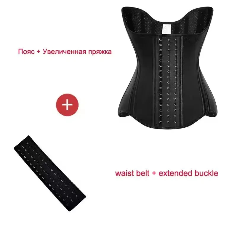 Áo Nịt Bụng Cao Cấp 5XS-4XS 25 Xương Thép Fajas Latex - Daisan Mart