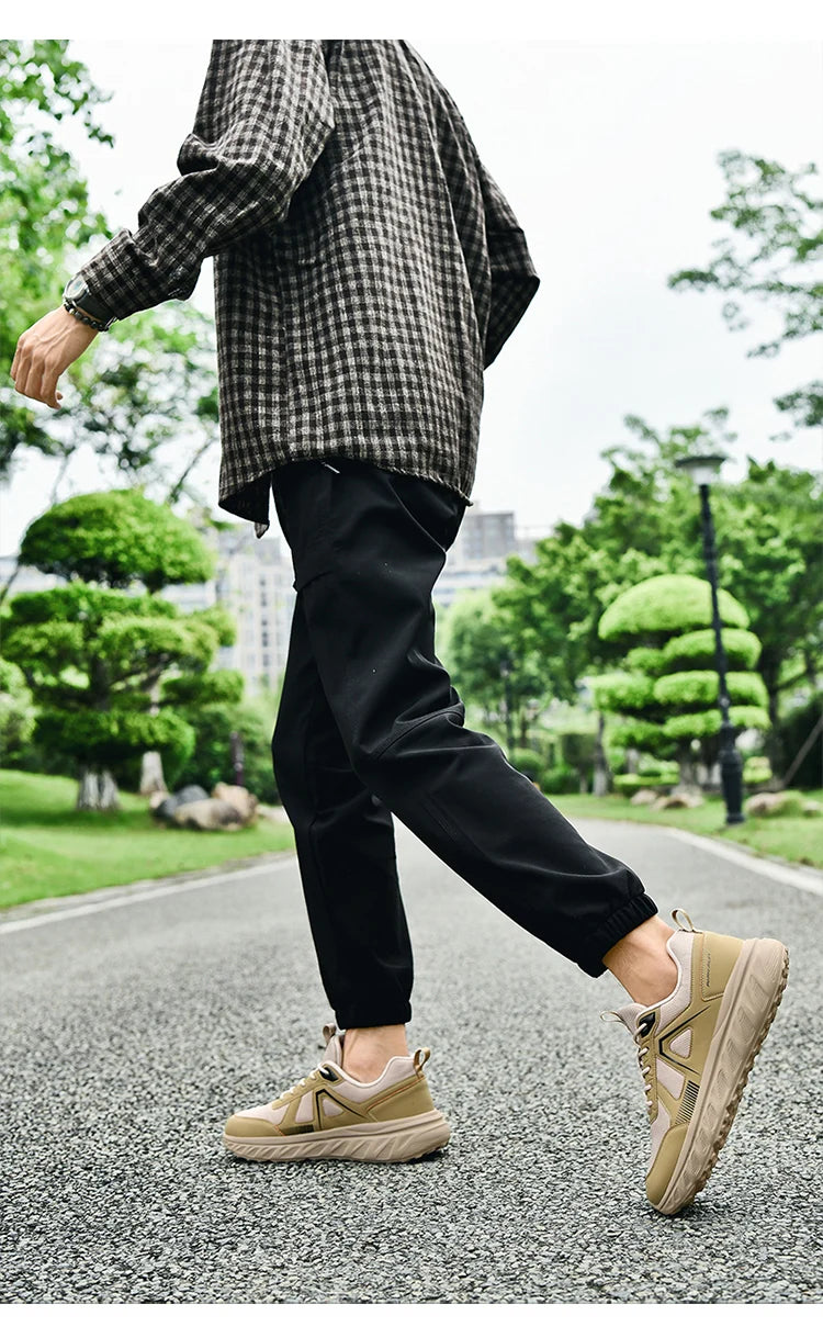 Men's Running Shoes Wide Sole Breathable Anti-Slip