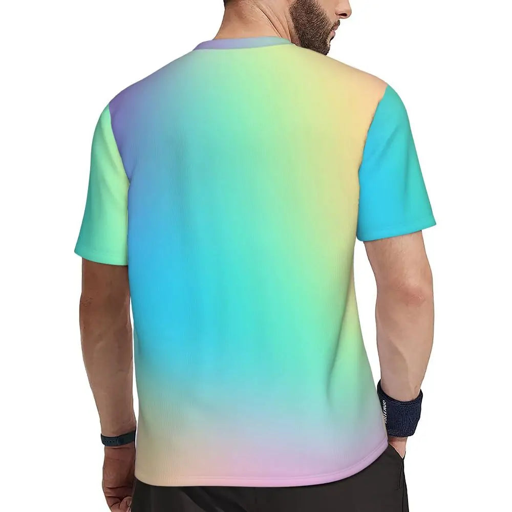 Áo Thun Nam Ombre Tím Hồng Thời Trang Hè Đầy Phong Cách