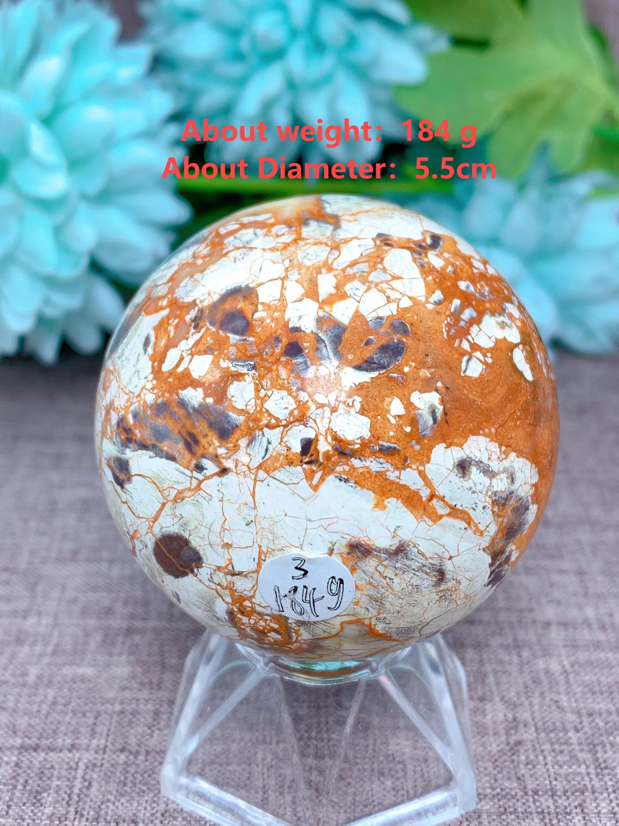 ###Orange Quartz Ball - Decoration &amp; Healing Meditation