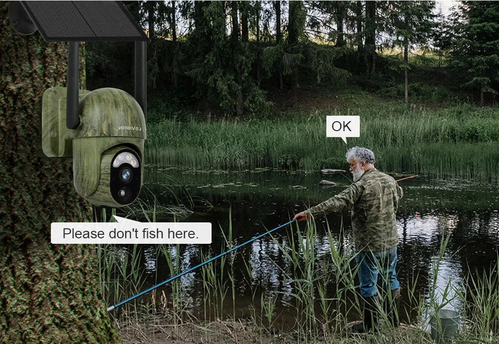 Camera Solar 4G LS VISION 4MP Ngoài Trời Chống Nước