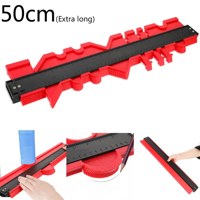 Shape Contour Gauge Duplicator 5/6/10/20inch Profile Measuring Tool Tiling Laminate Tiles Tools Plastic Contour Copy Duplicator