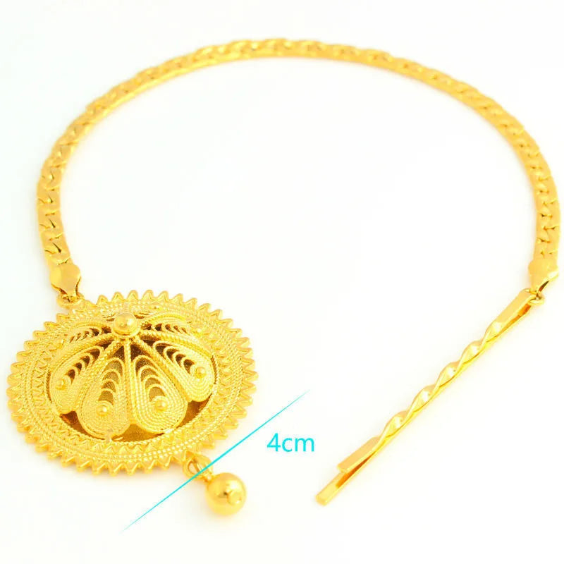 Dây Chuyền Tóc Vàng 24k Ethiopia - Phụ Kiện Dự Tiệc