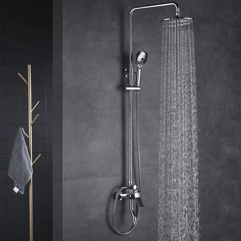 9-inch electroplated surface round concealed thin large top spray, shower head, bathroom accessories