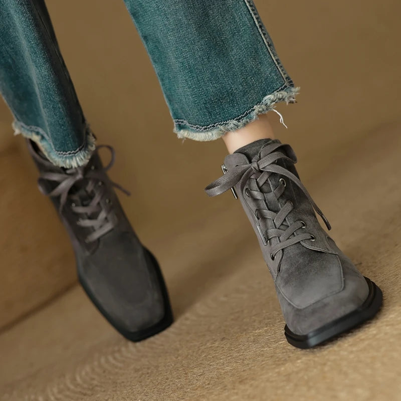 2025 Classic Genuine Leather Women's Anti-Slip Boots