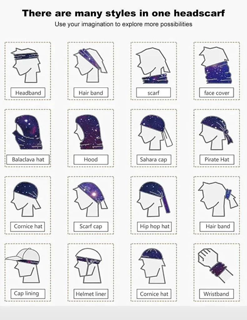 Multi-purpose sports mask, sun protection, sweat absorption