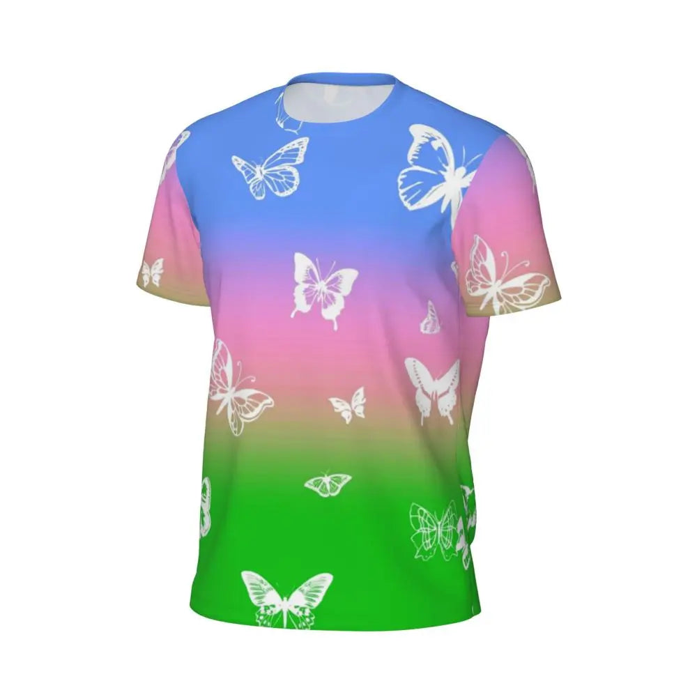 Áo Thun Nam Ombre Tím Hồng Thời Trang Hè Đầy Phong Cách