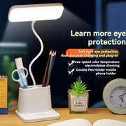 Đèn Bàn Học LED Đa Năng với Ngăn Đựng Bút