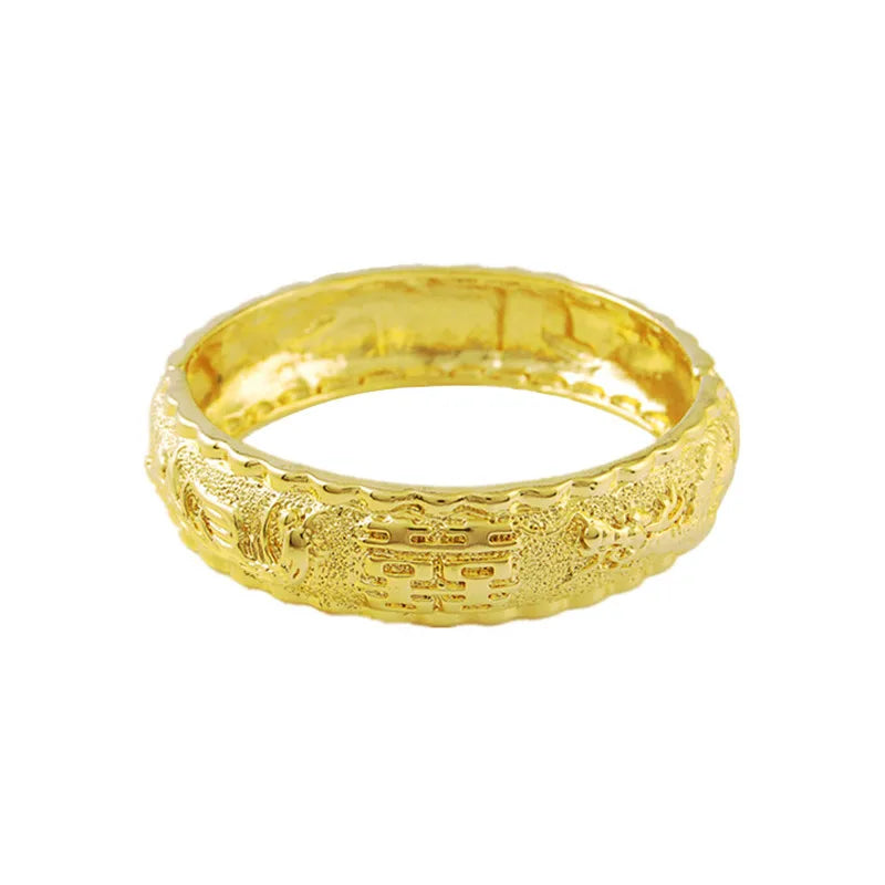 Real 24K Gold Bracelet - Luxury Women's Wedding Jewelry