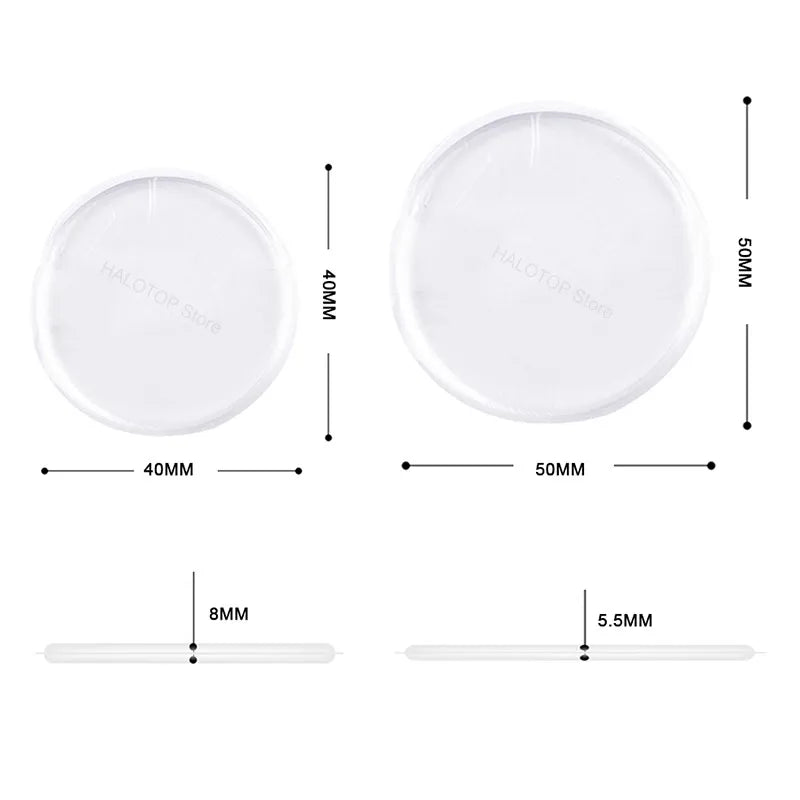 door knob wall shield Clear Soft Rubber Door Stopper door handle bumper Mute Stickers Wall Protector Muffler Pad Protective Plug