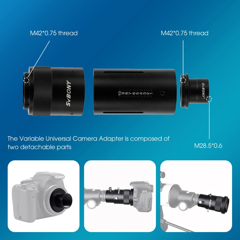 SVBONY SV112 42mm Multi-Function Adapter For Camera