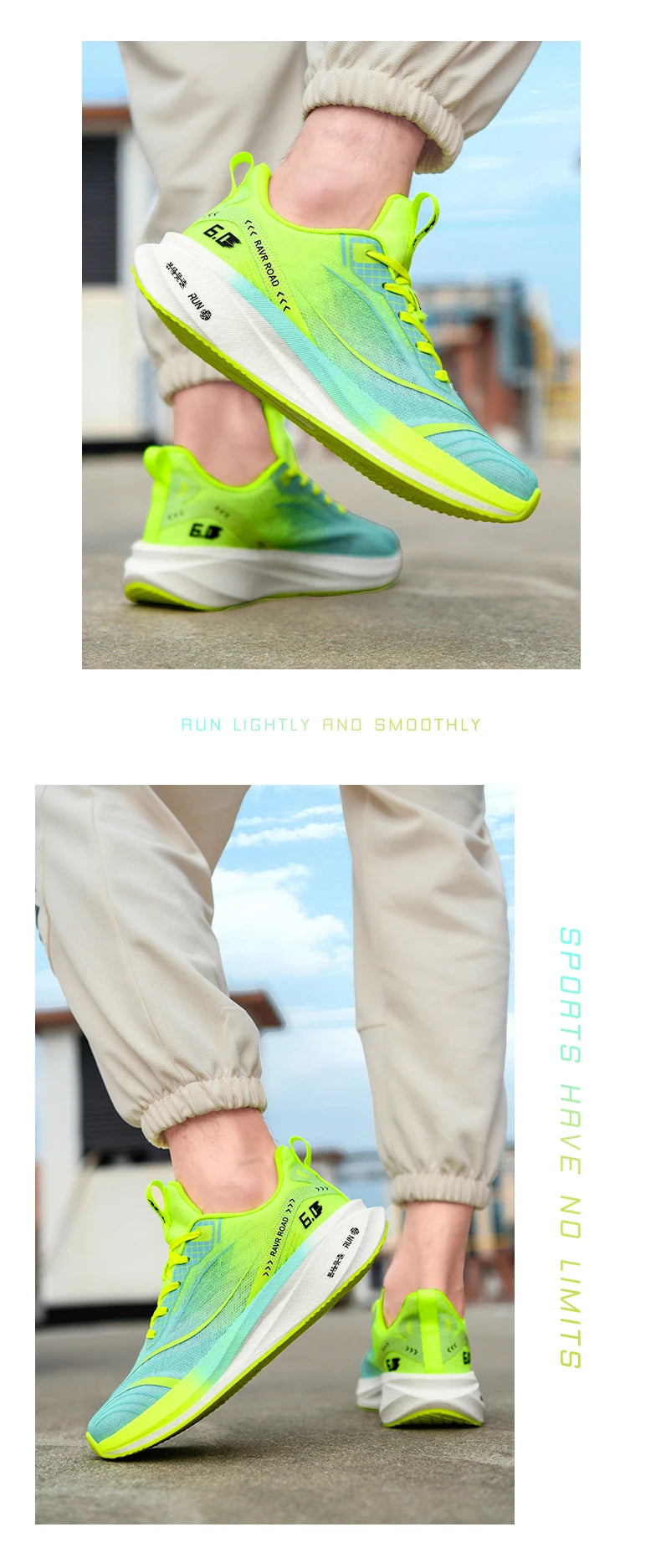 Giày Thể Thao Đế Carbon Chạy Bộ Nhẹ Êm Thoáng Khí