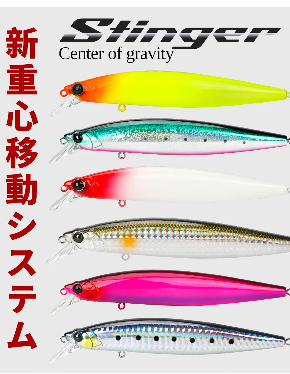 TSURINOYA 120F Ultra-long Casting Floating Minnow Saltwater Fishing Lure STINGER 120mm 19g Range 30-100cm Artificial Hard Baits