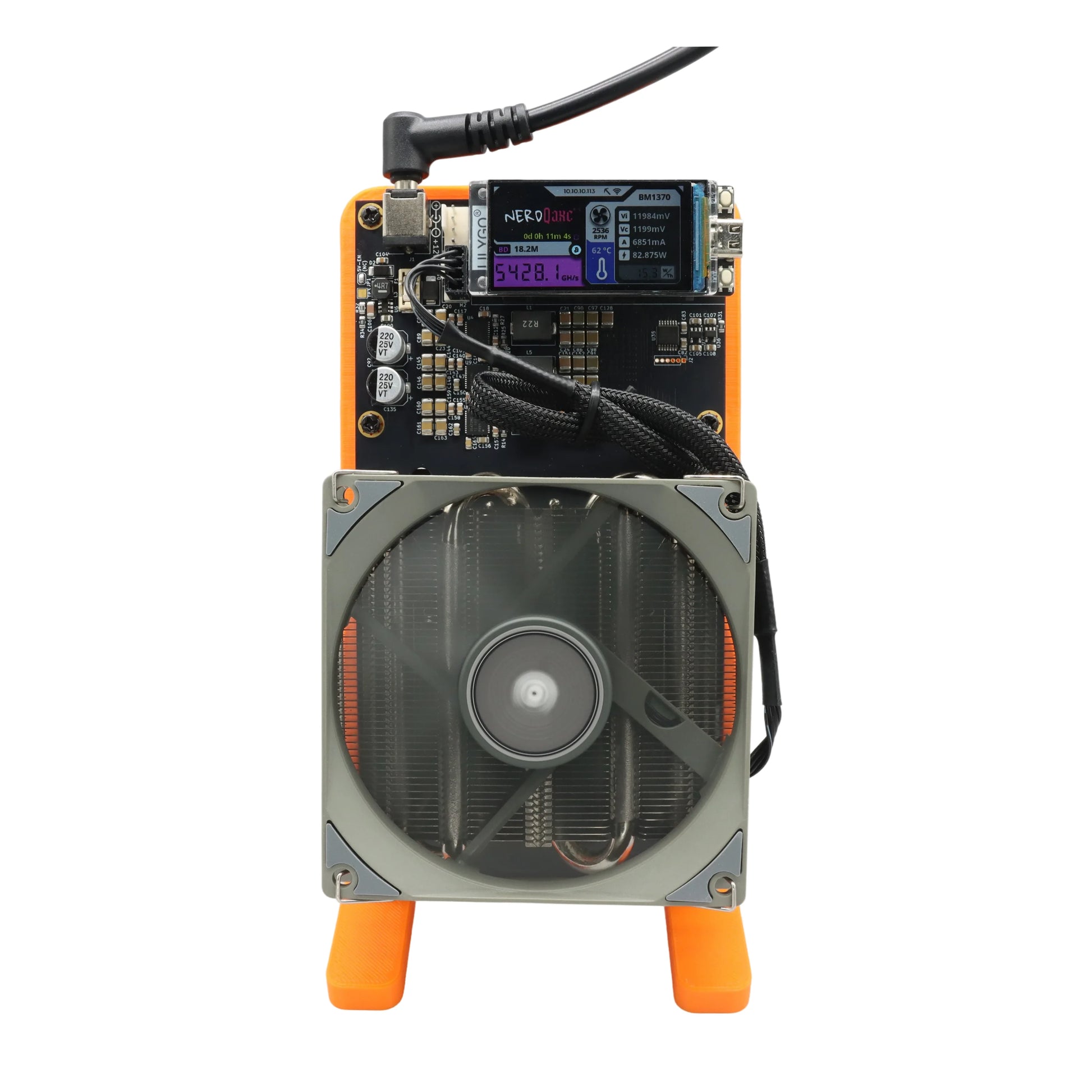 Bitaxe NerdQaxe++ 4.8TH/s Bitcoins Miner 4 Pieces BM1370 Asic Chip Solo BTC 68W 2.4G WiFi Open-Source Mining Machine - Daisan Mart