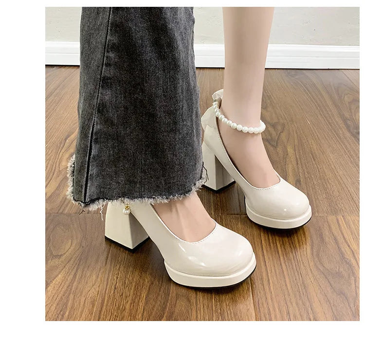 Giày Cao Gót Nữ Sang Trọng Nơ Lụa Dự Tiệc Cưới