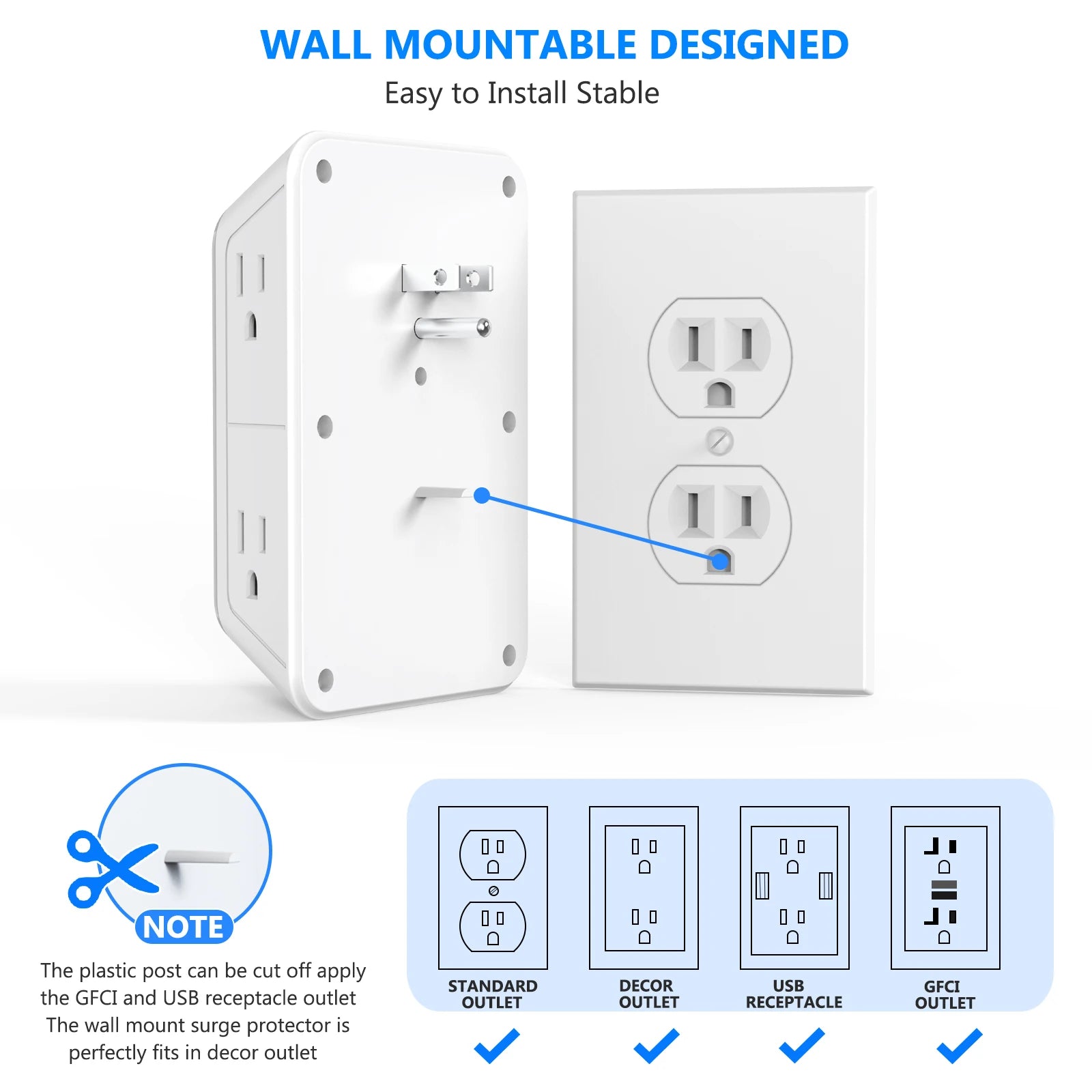 Ổ Cắm Đa Năng 6 Cổng, 4 USB & Sạc Nhanh Type C