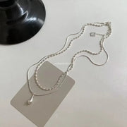 2025 Silver Couple Necklace - Elegant Pendant For Women