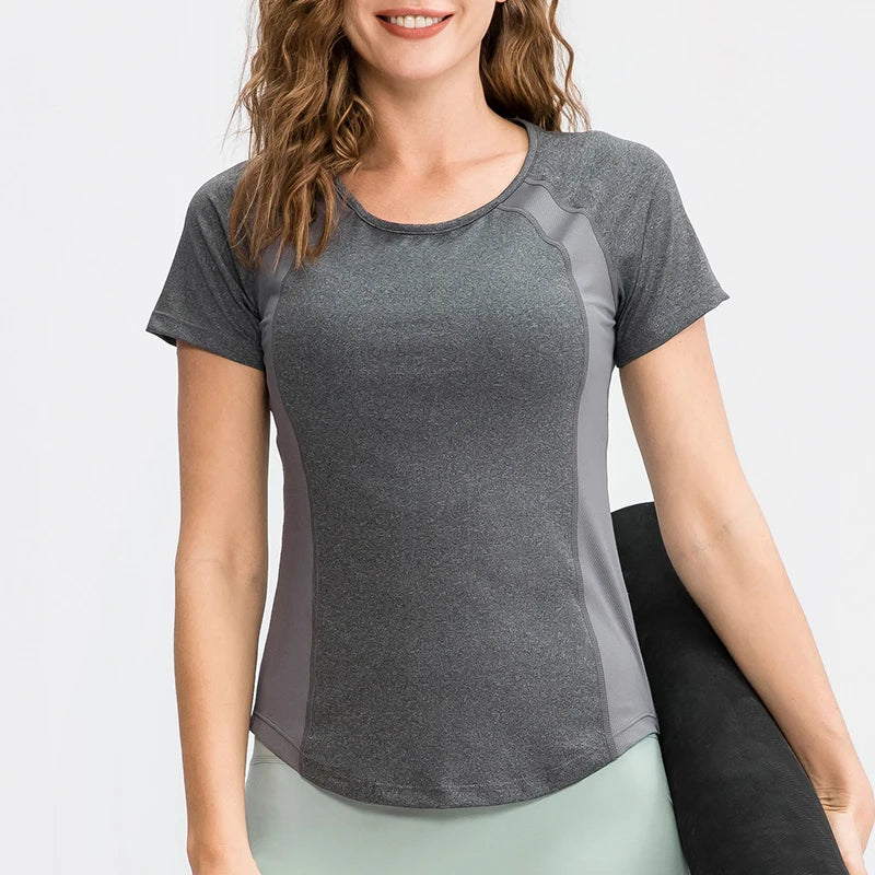 Áo Tập Yoga Nữ Thoáng Khí Nhanh Khô Ngắn Tay - Daisan Mart