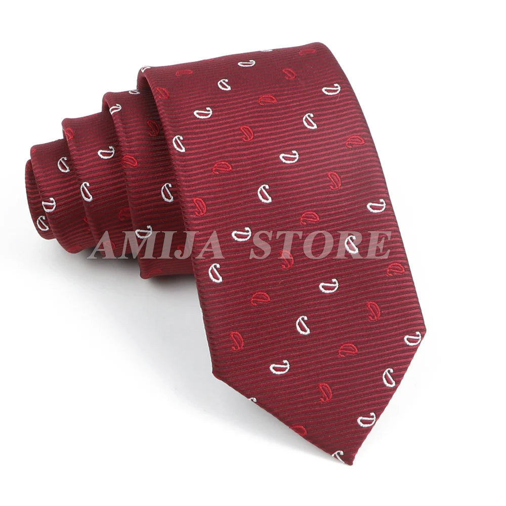 Cà vạt nam cao cấp chấm bi xám 6.5cm thời trang