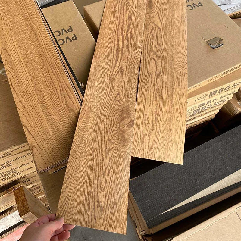 Thickened 3D Self-adhesive Wood Grain Floor Wallpaper Living Room Bedroom Decoration Floor Stickers Home Decor Floor Wallpaper