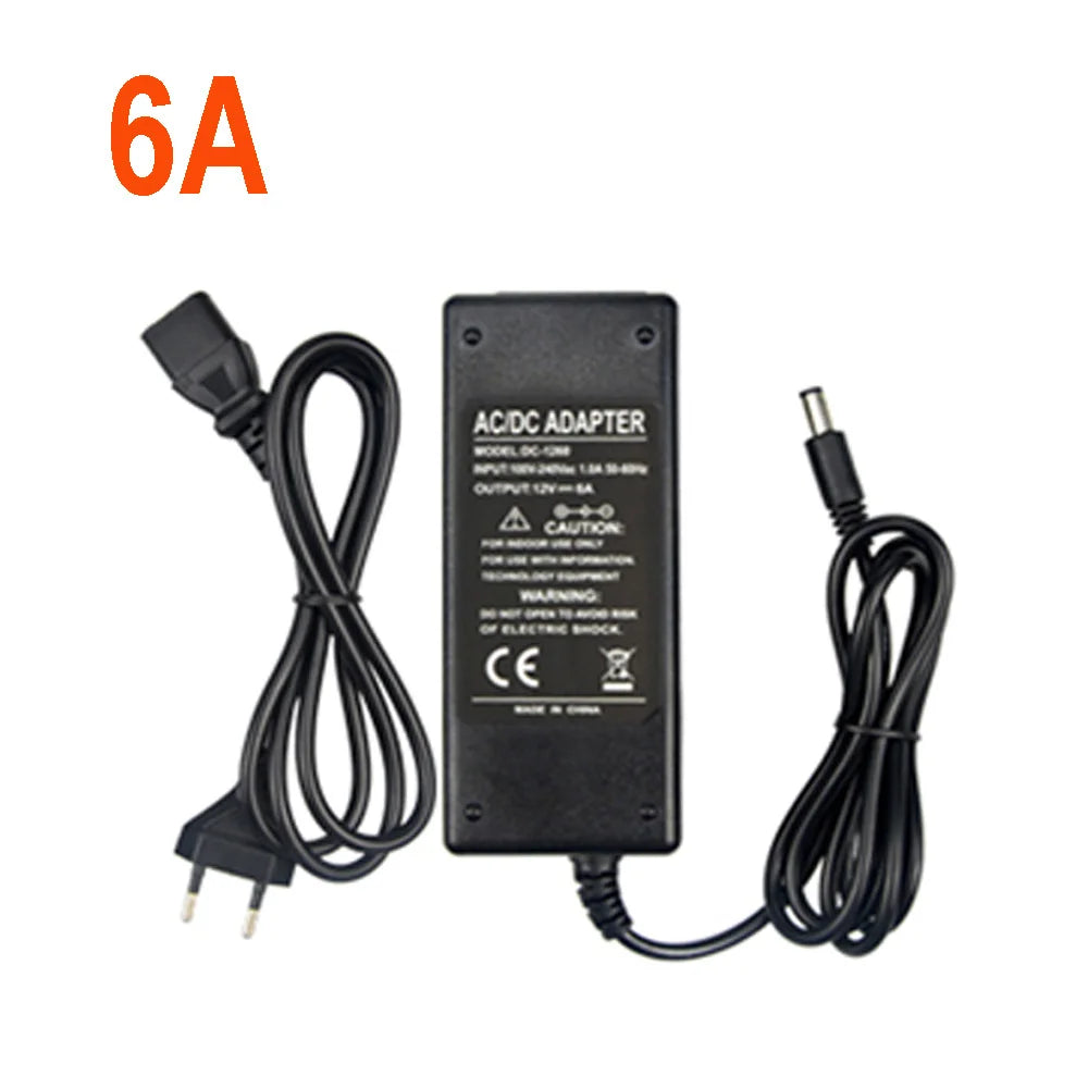 Bộ Nguồn DC 12V Đen cho Đèn LED/CCTV 50W