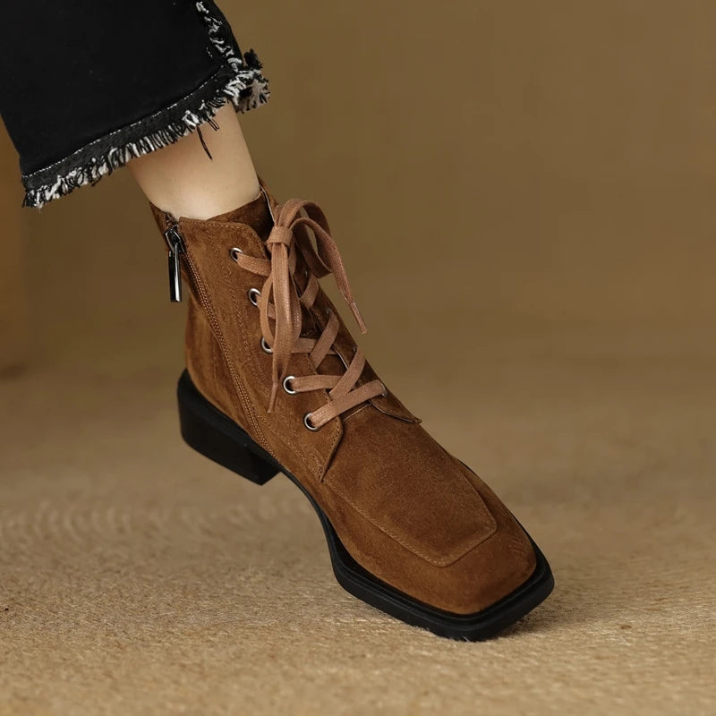 2025 Classic Genuine Leather Women's Anti-Slip Boots