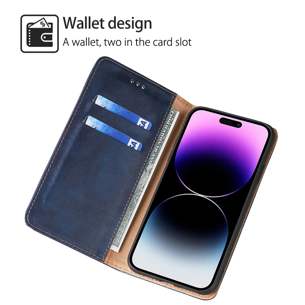 Bao Da Ví Đựng Thẻ iPhone 14 13 12 11 Pro Max XS XR X - Daisan Mart
