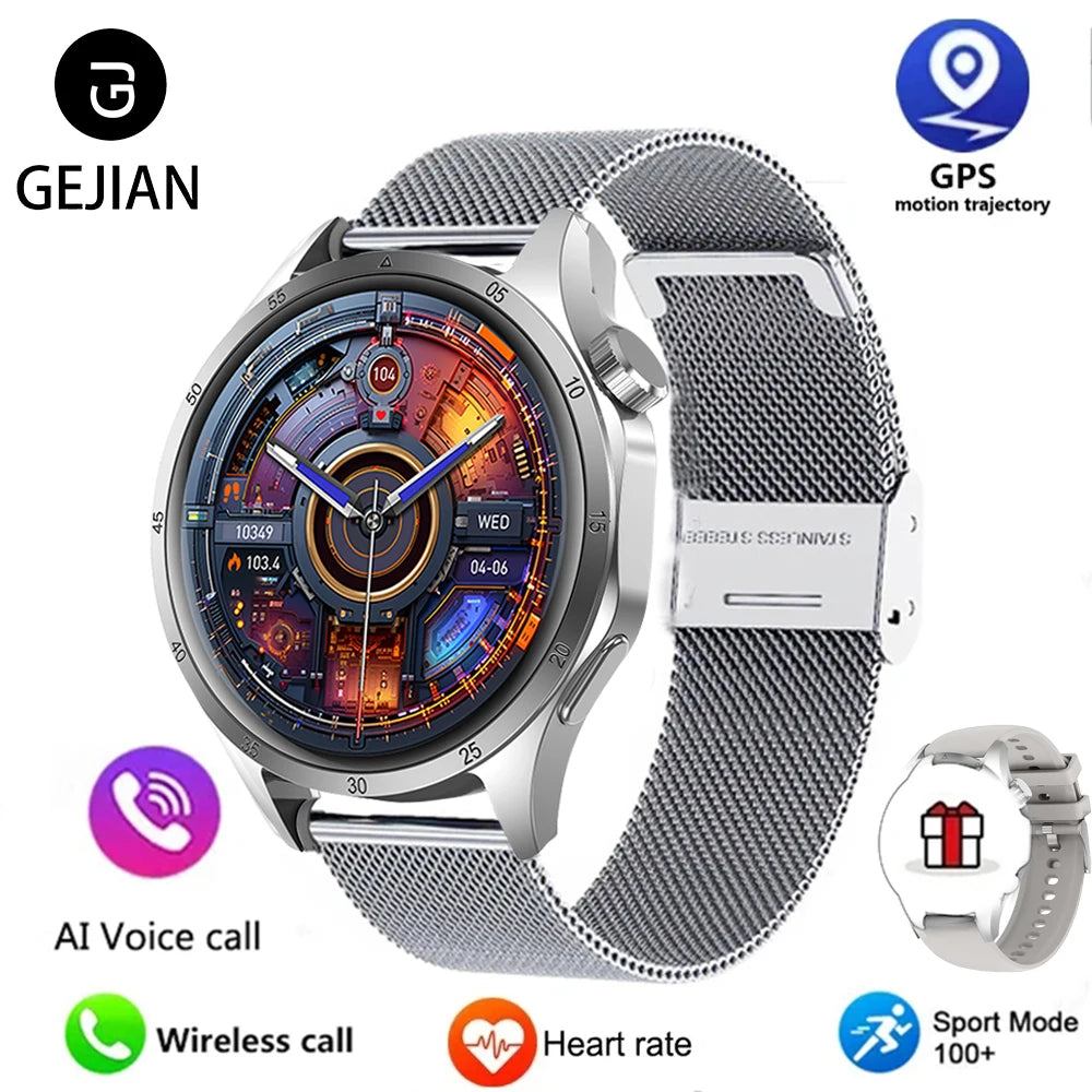 Đồng Hồ Thông Minh Nam 2025 - GPS AMOLED Chống Nước