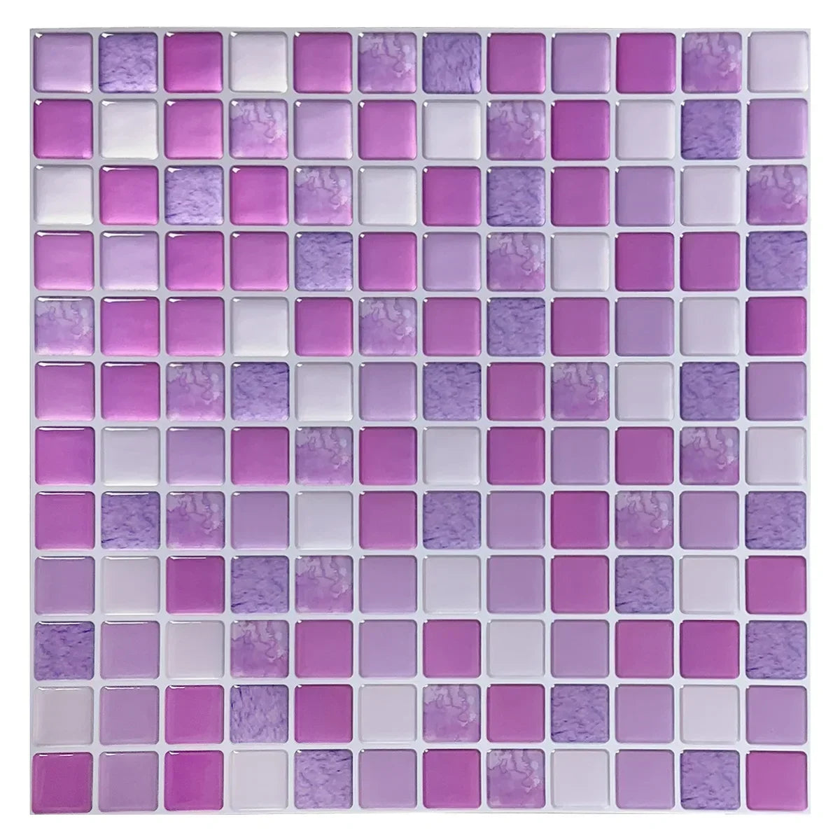 Crystal Mosaic Tile Wall Sticker 5/10PCS 3D Self Adhesive Waterproof DIY Backsplash Wallpaper Bathroom Kitchen Home Decoration