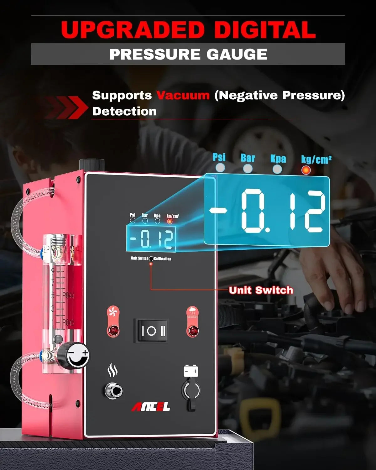 ANCEL L300  Car Smoke Generator with Air Pump Digital Pressure Gauge Smoke Machine EVAP Vacuum Fuel Pipe Oil Leak Detector - Daisan Mart