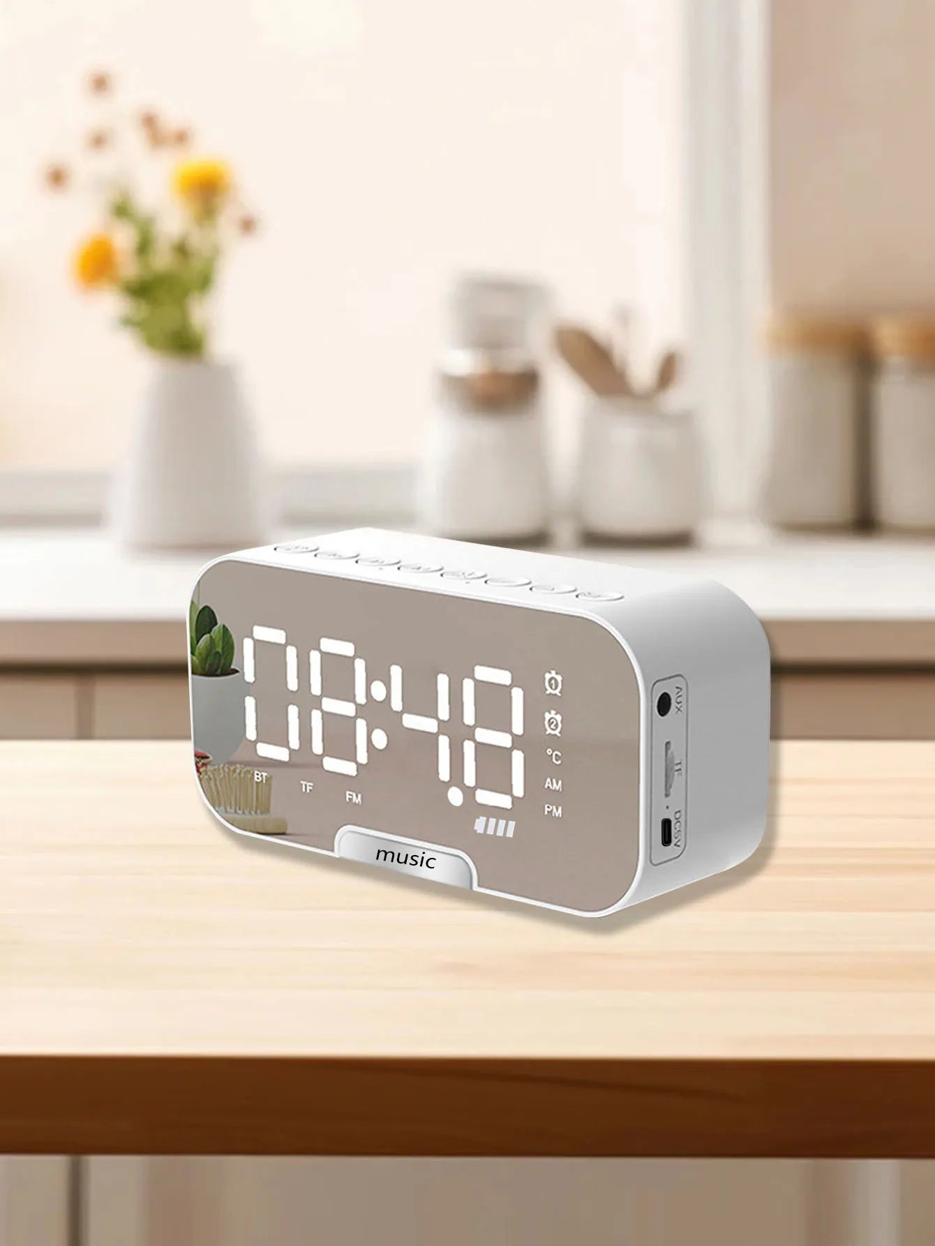 Loa Bluetooth Đồng Hồ Đa Năng - Thời Gian và Âm Nhạc