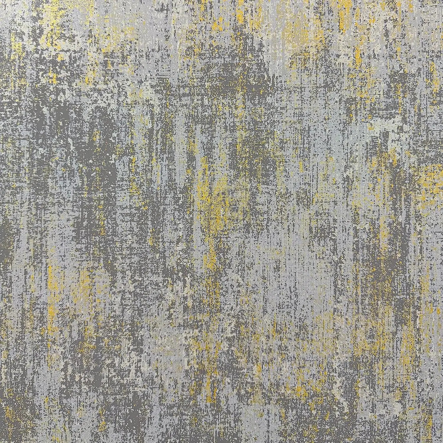 Vintage Black Gold Metallic Peel and Stick Wallpaper Self Adhesive Industrial Metallic Concrete Wall Paper Stick on Wallpaper