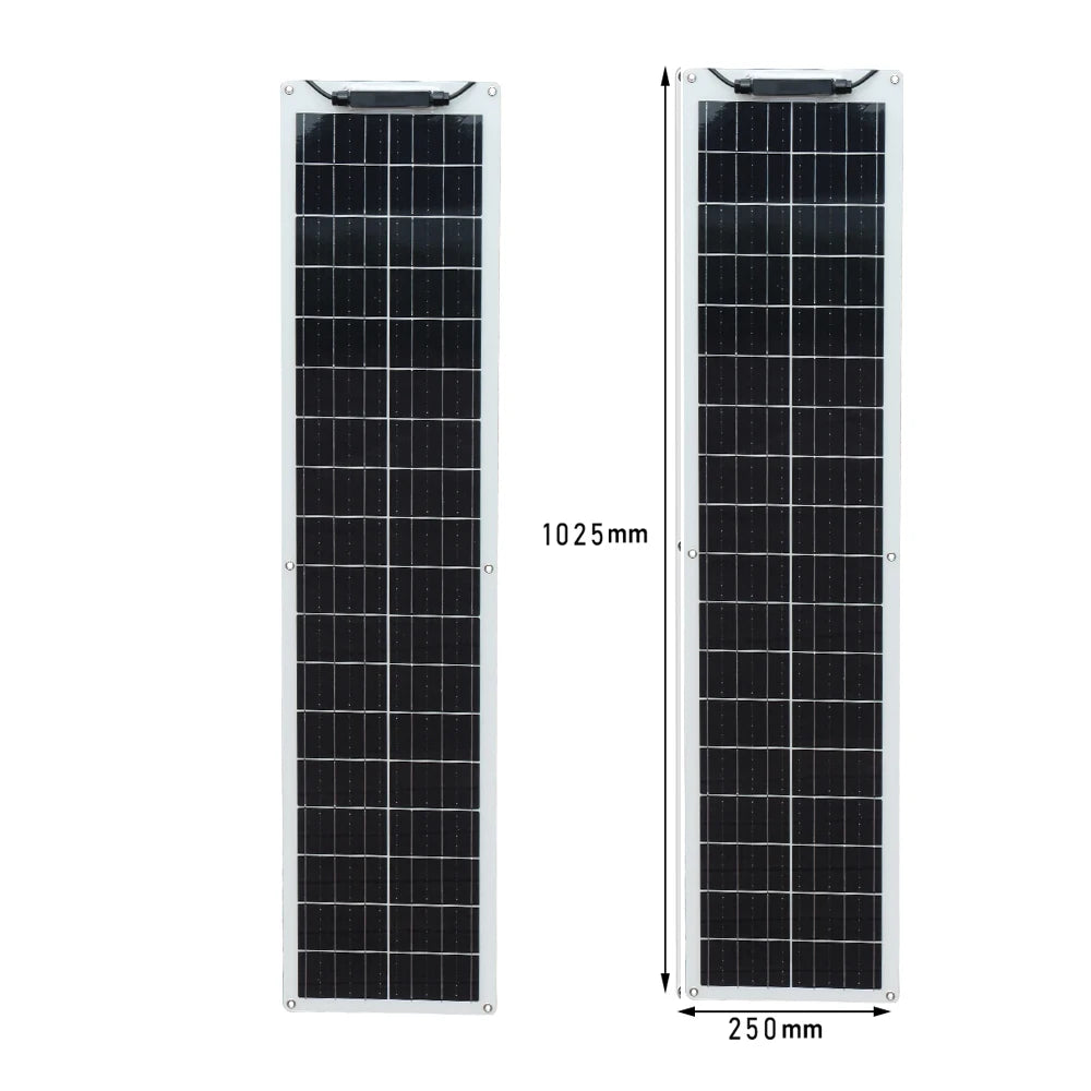 50W 100W Flexible Solar Panel Kit 12V Battery Charger Monocrystalline Cell Solar System Module For Home Camping Car RV Boat