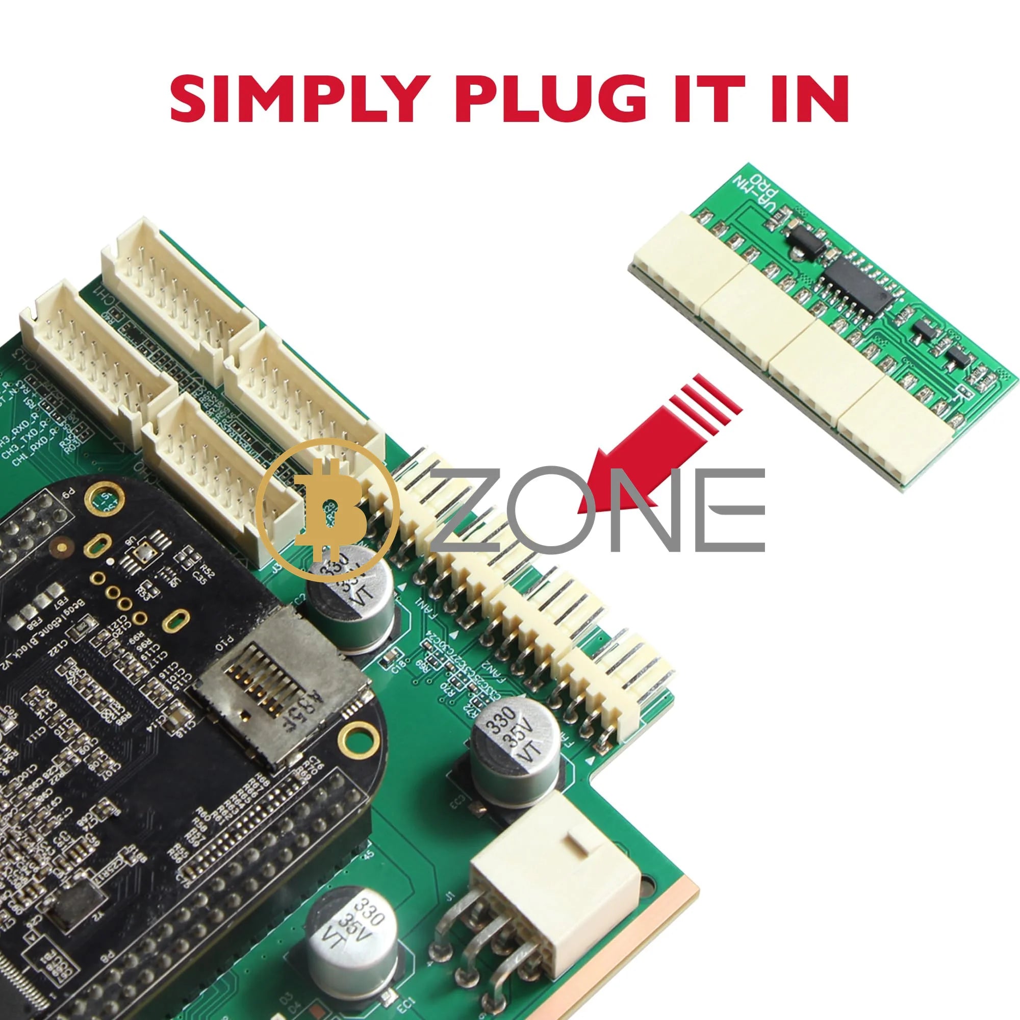 Bitmain Cooling Fan Simulator Emulator - Plug &amp; Play 4 Pin Fan Spoofer for Antminer S19 S19jpro S19xp L7 D7 K7 KA3 Z15 AND More