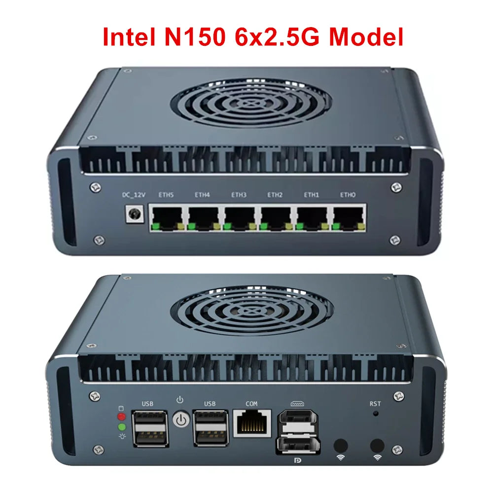 Máy tính mini tường lửa 6 cổng LAN Intel DDR5 NVMe - Daisan Mart