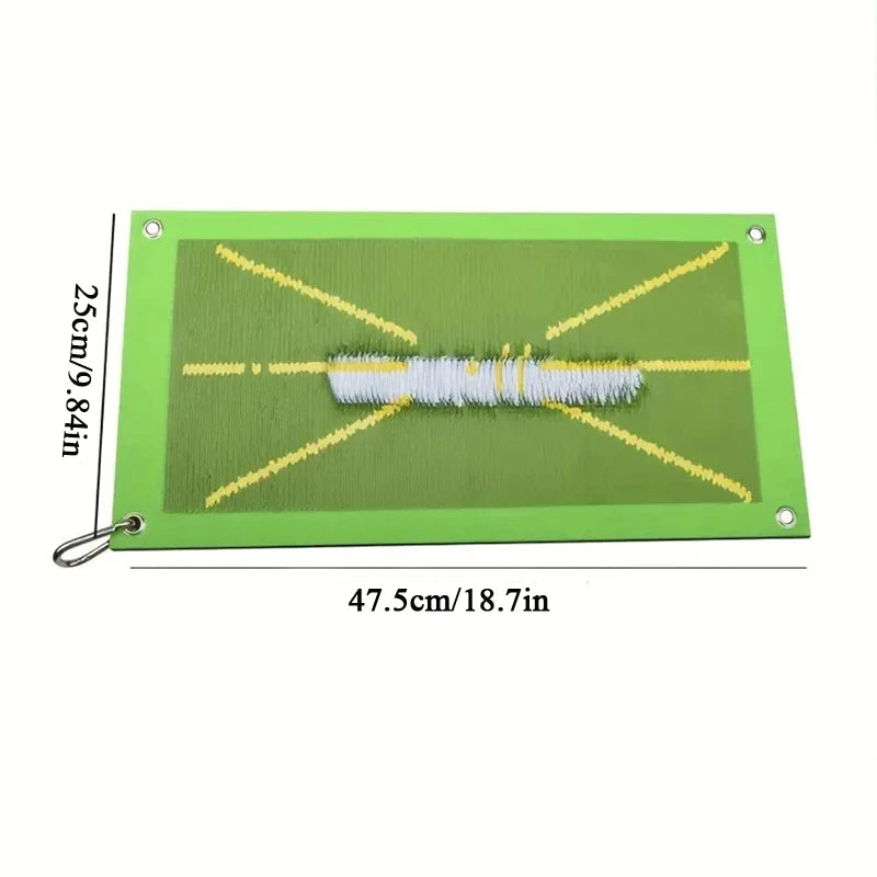 Multi-purpose Golf Practice Mat with Nails + Convenient Hanger