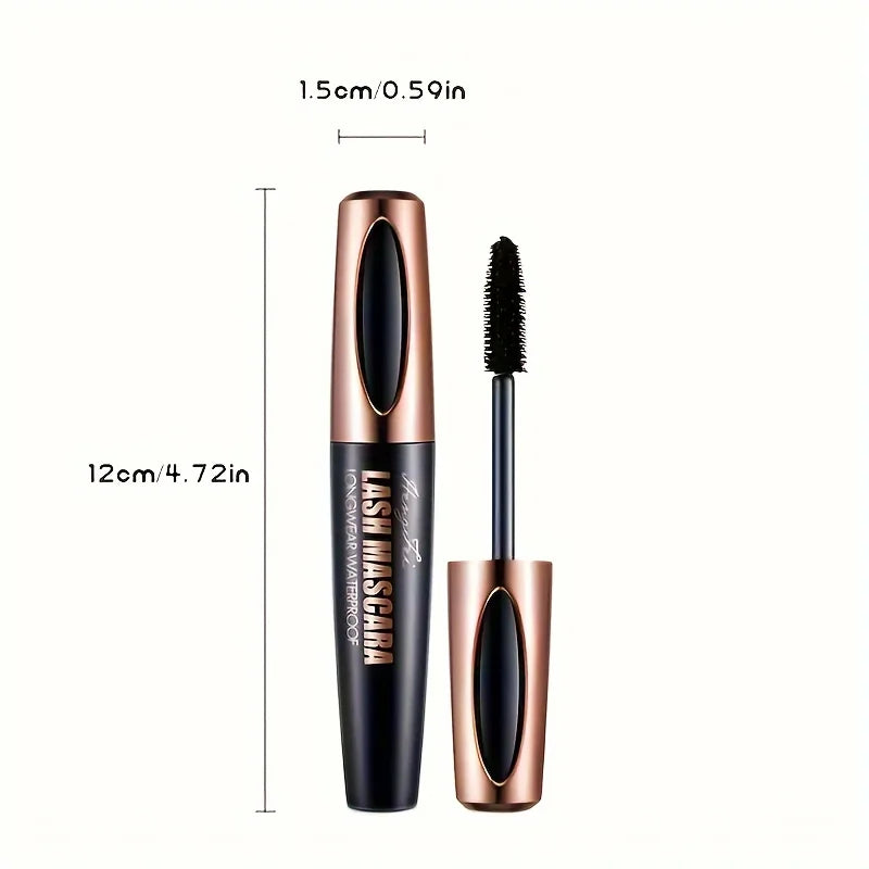 Mascara 4D Đen Chống Nước, Dài Lâu, Không Vón Cục