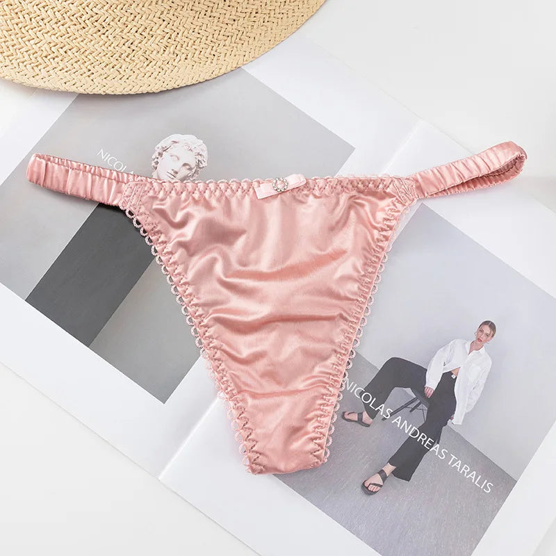 Quần Lót Thể Thao Nữ - Dây Mảnh Satin Quyến Rũ - Daisan Mart