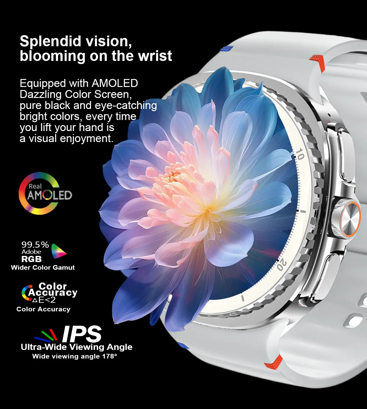 Đồng hồ thông minh 2025 Ultra Classic GPS IP68 AMOLED