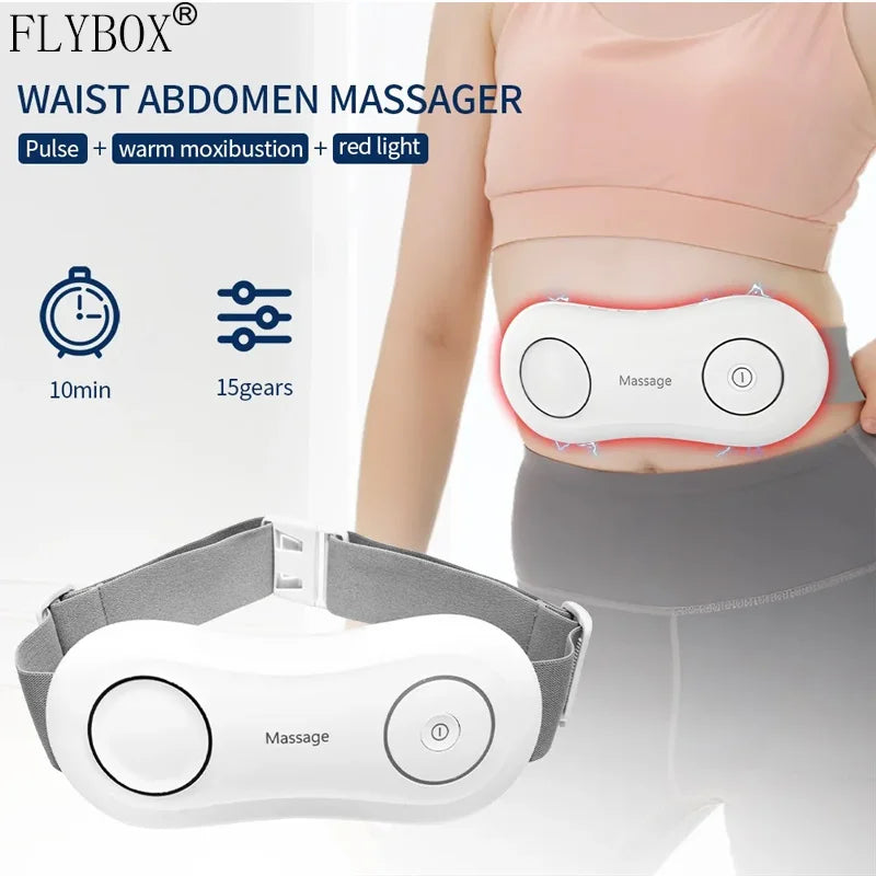 Waist Massage Belt, Lumbar Pain Relief, Hot and Cold Menstrual Pain Relief