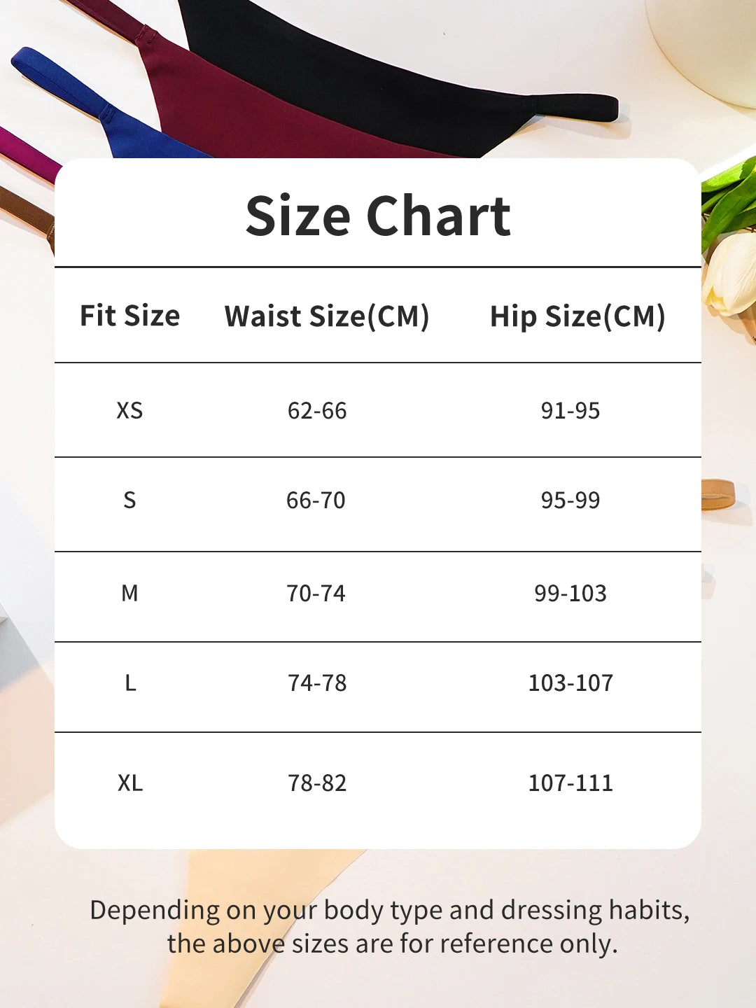 Set of 6 Sexy Seamless Low-Waist Women's Panties