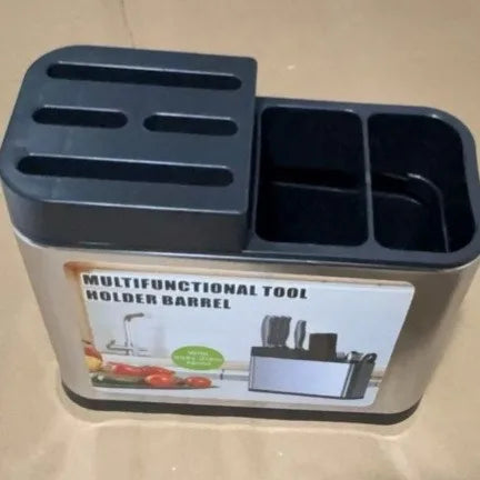 3-in-1 Stainless Steel Dishwashing Liquid Rack, Compact and Convenient for the Kitchen