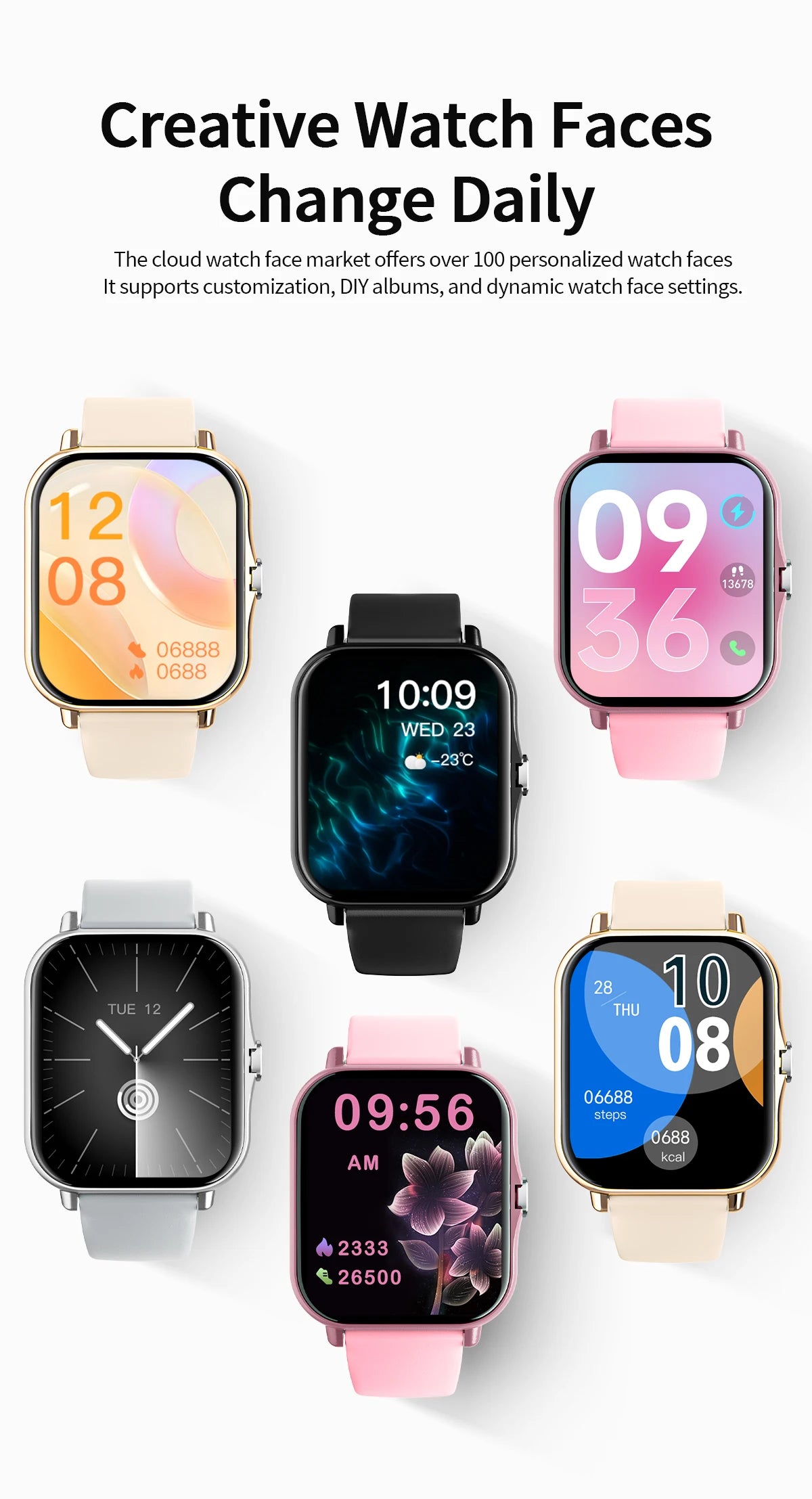 Đồng Hồ Thông Minh 1.83 Gọi BT, Theo Dõi Sức Khỏe