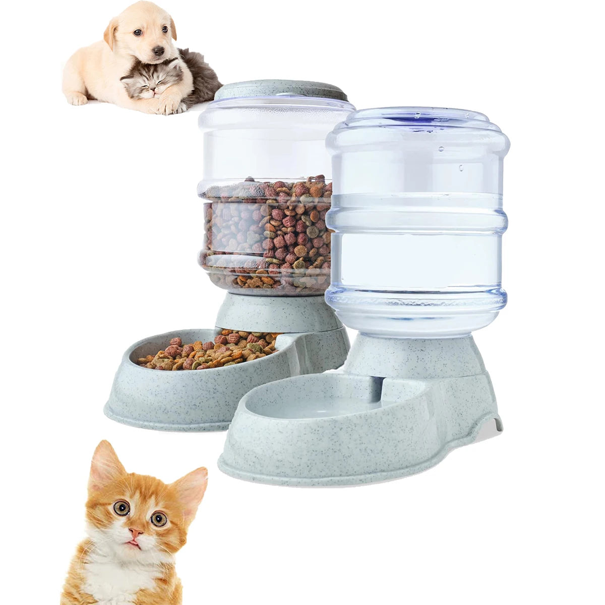 Automatic Water Dispenser Large Capacity Pet Feeder Small Dog Food Bowl  Cat Feeder Drinking Bowl Pet Feeding Drinker Water Bowl - Daisan Mart