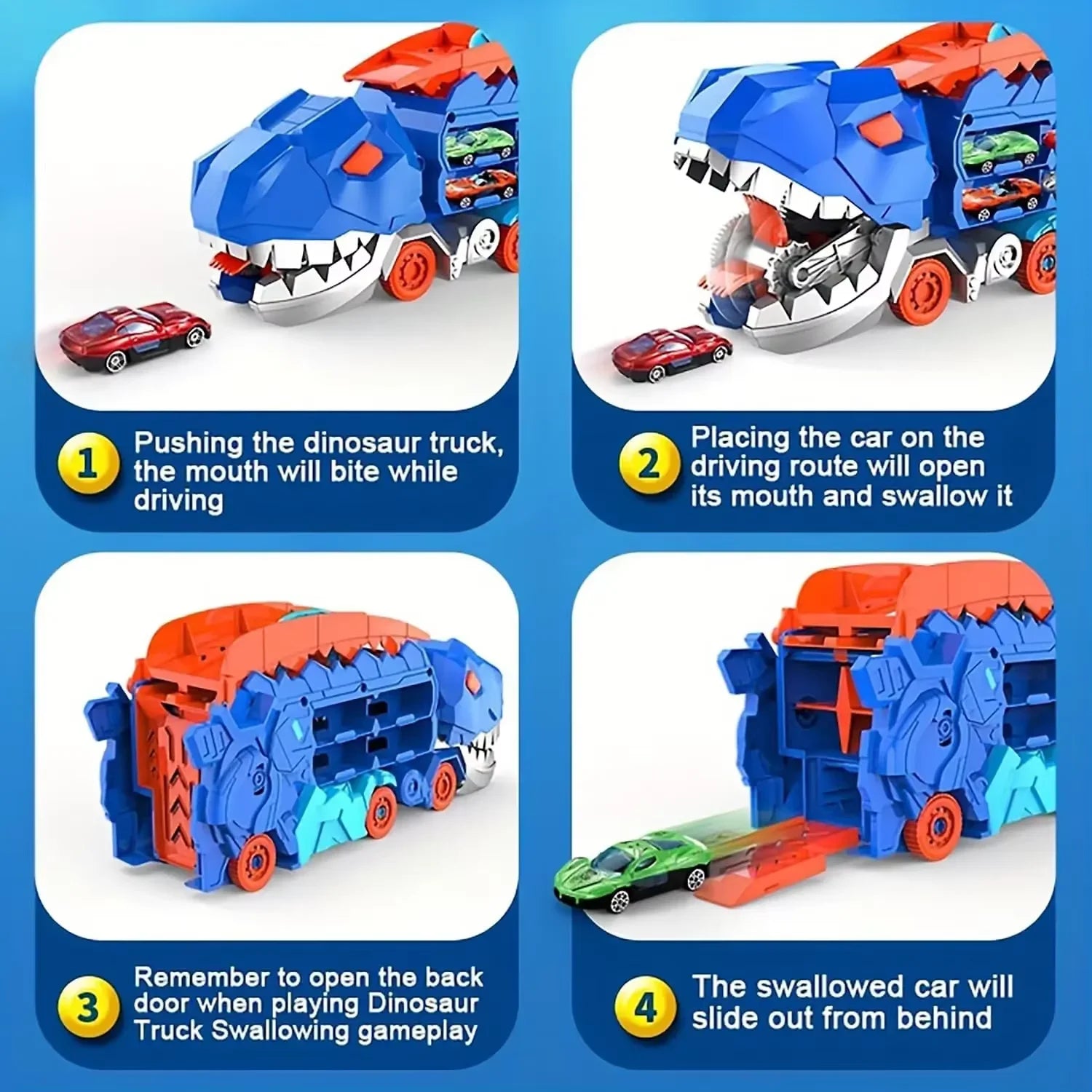 Dinosaur Race - Super Transport Truck